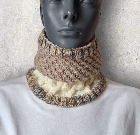 Strickanleitung Schlauchschal, Halssocke "two in one",   #361