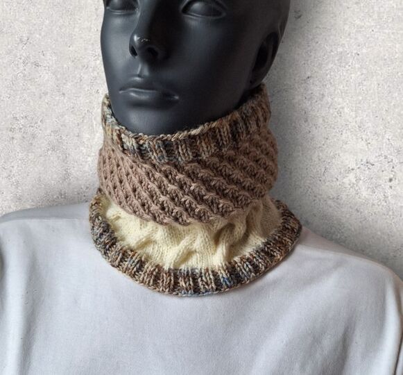 Strickanleitung Schlauchschal, Halssocke "two in one",   #361