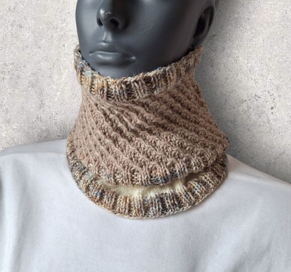 Strickanleitung Schlauchschal, Halssocke "two in one",   #361