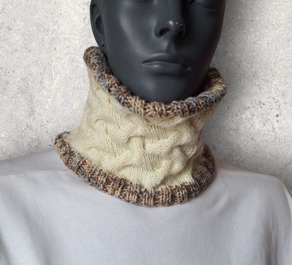 Strickanleitung Schlauchschal, Halssocke "two in one",   #361