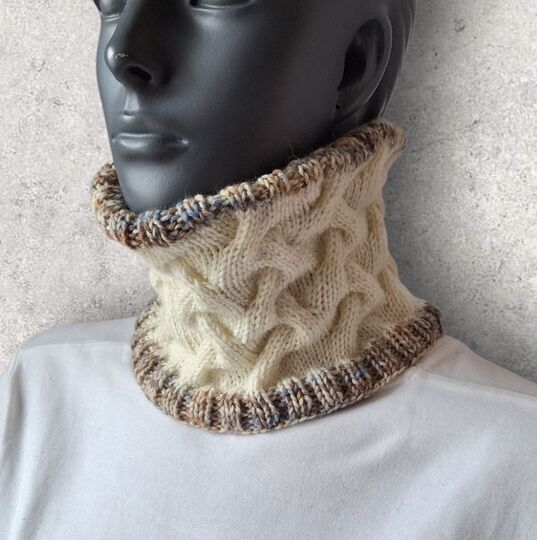 Strickanleitung Schlauchschal, Halssocke "two in one",   #361