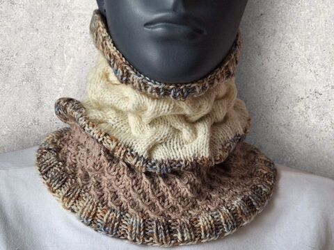 Strickanleitung Schlauchschal, Halssocke "two in one",   #361