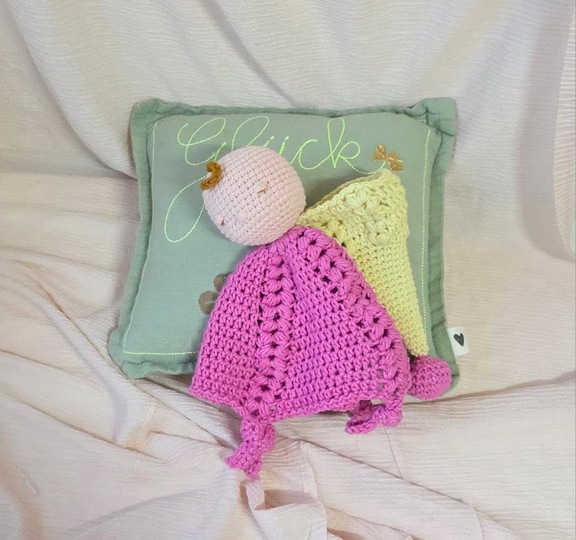 Häkelanleitung Schmusetuch/Schlafpüppchen „Charlie“