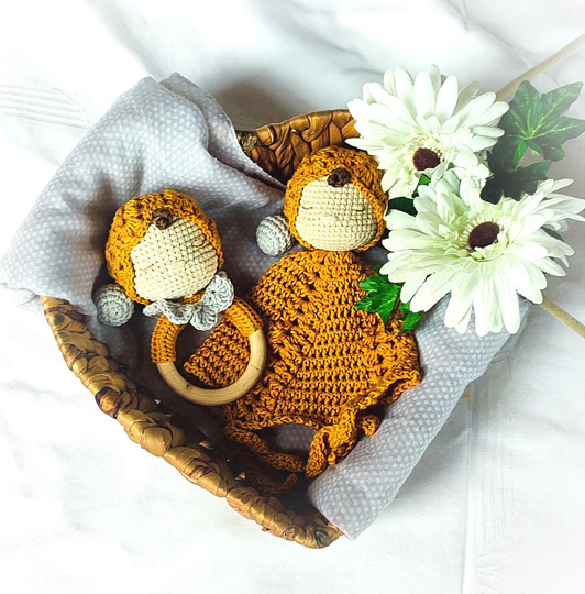 Häkelanleitung Schmusetuch/Schlafpüppchen „Charlie“