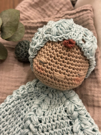 Häkelanleitung Schmusetuch/Schlafpüppchen „Charlie“