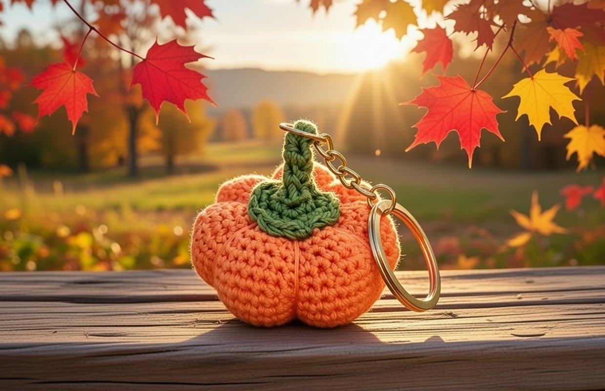 Crochet Pumpkin Keychain Pattern &ndash; PDF + Video Tutorial (English) - Image 4