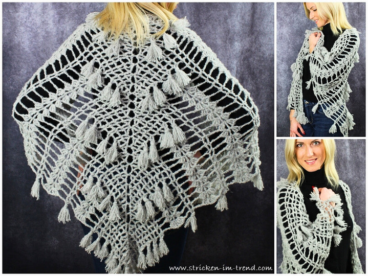 Crochet Pattern Bundle for Triangle Shawls | BioTronik Collection