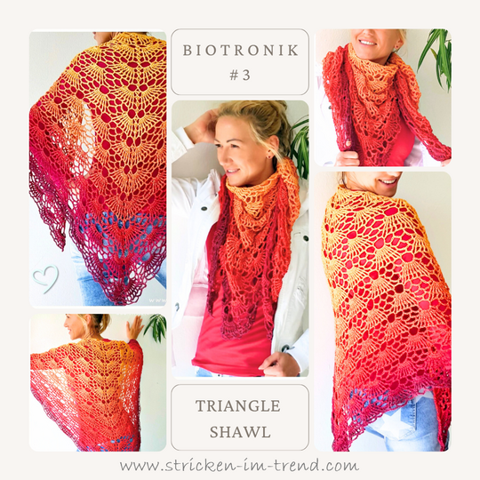 Crochet Pattern Bundle for Triangle Shawls | BioTronik Collection