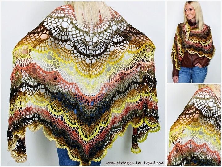 Crochet Pattern Bundle for Triangle Shawls | BioTronik Collection