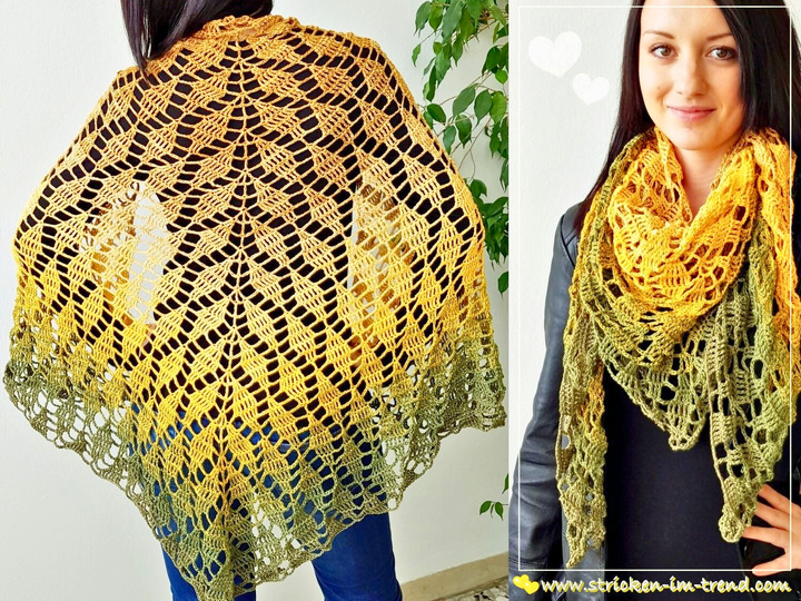 Crochet Pattern Bundle for Triangle Shawls | BioTronik Collection