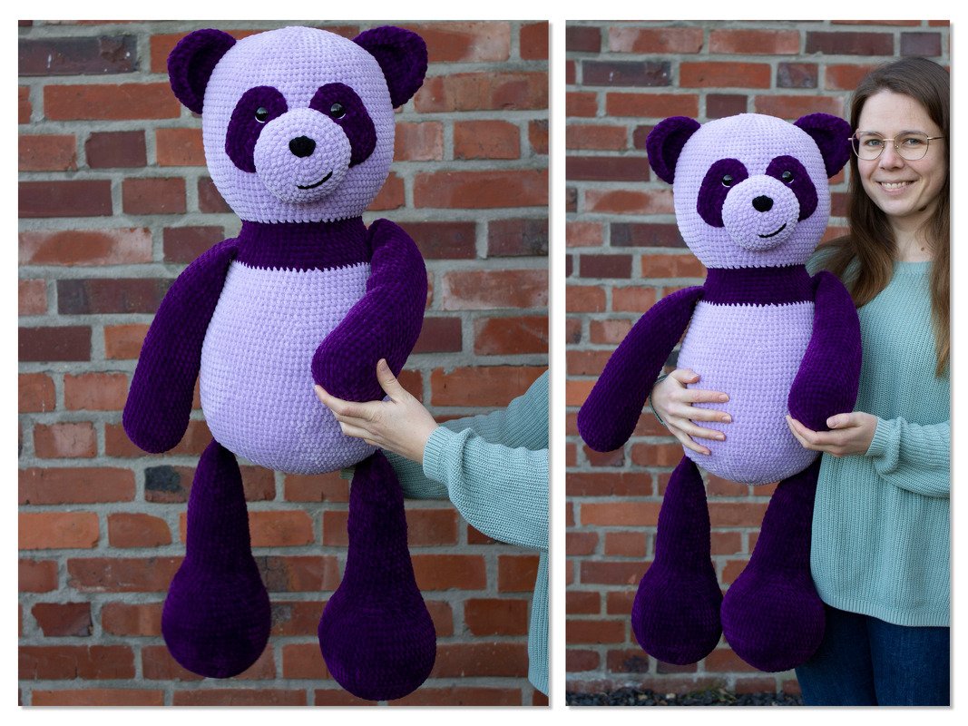 Panda Lola - Häkelanleitung von CaroKunterbunt