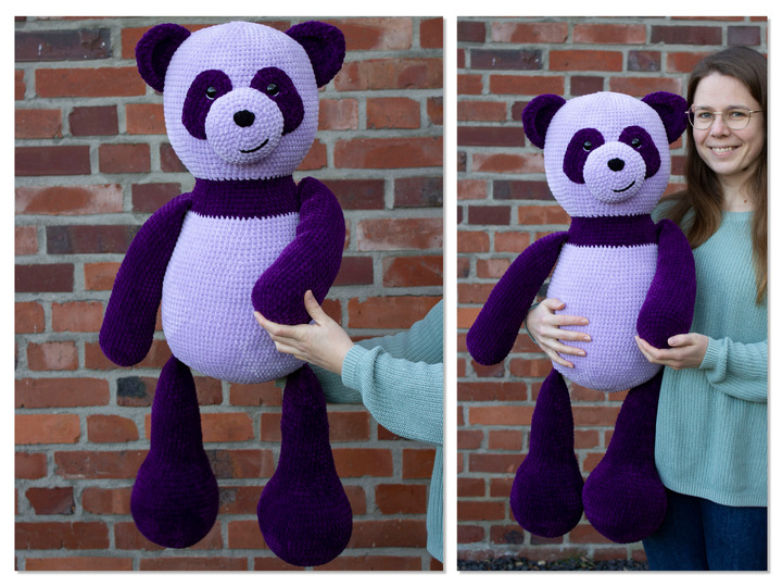 Panda Lola - Häkelanleitung von CaroKunterbunt