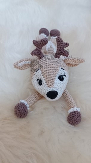 Daisy Deer: Anleitung (Deutsch) zum Häkeln von Reh-Schnuffeltieren