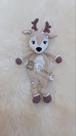 Daisy Deer: Anleitung (Deutsch) zum Häkeln von Reh-Schnuffeltieren