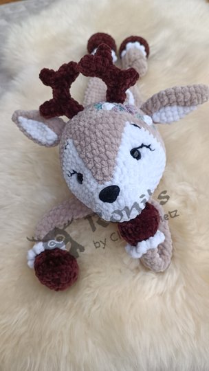 Daisy Deer: Anleitung (Deutsch) zum Häkeln von Reh-Schnuffeltieren