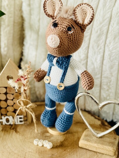 Liebevolle Häkelanleitung für Maus Milo (PDF, deutsch, Amigurumi)