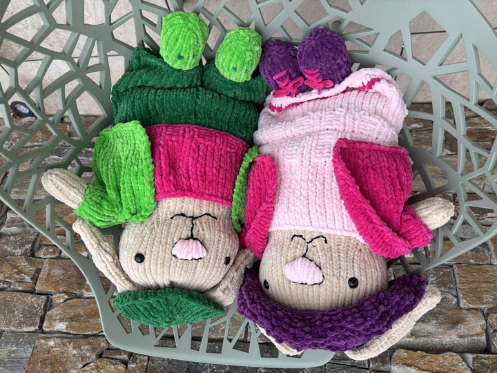 Rosa & Maxi Bunny Pair - Knitting Pattern for Cuddly Bunnies