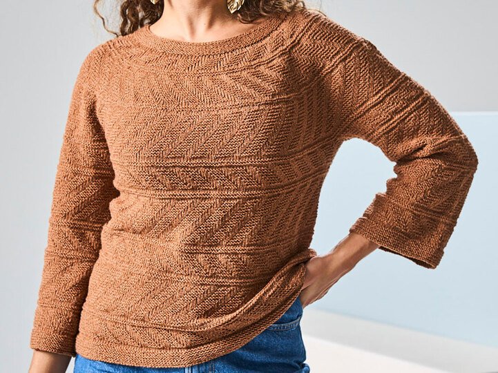 RUNDPASSENPULLI ERIKA, gestrickt