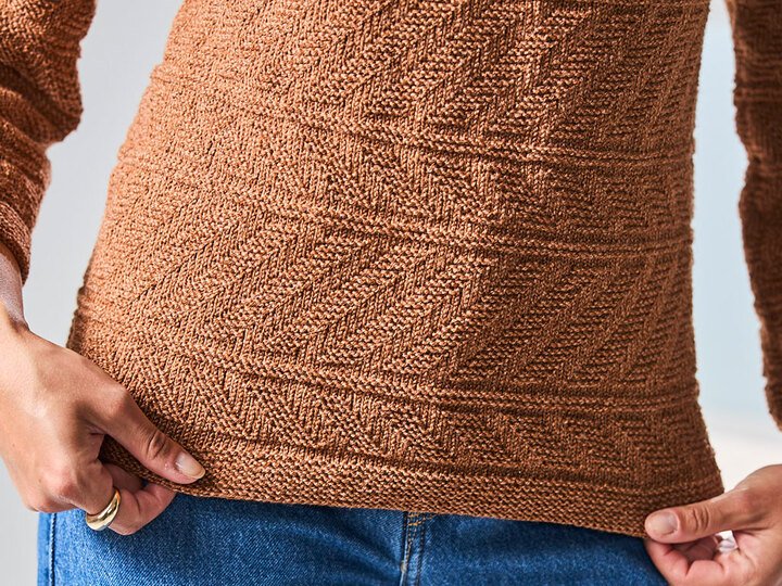 RUNDPASSENPULLI ERIKA, gestrickt