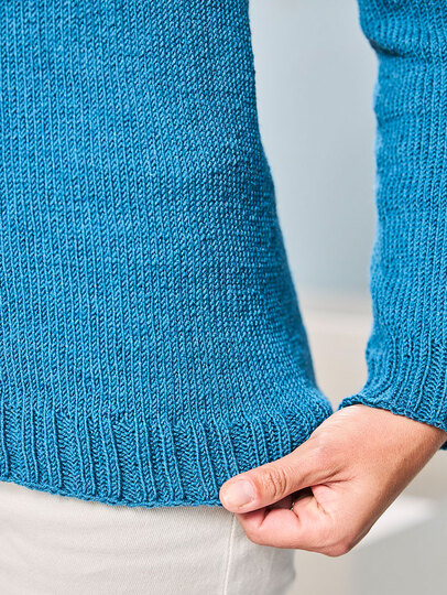 RUNDPASSENPULLI EMMA, gestrickt