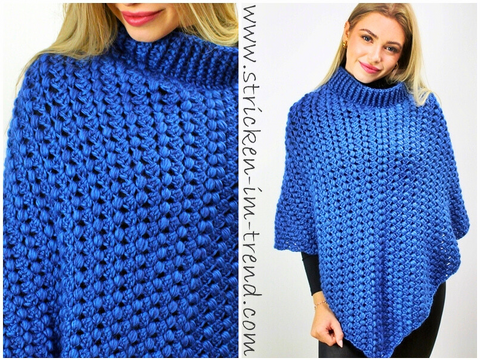 Crochet Pattern for Textured Poncho | Crochet Poncho MerinoSuperKid #7
