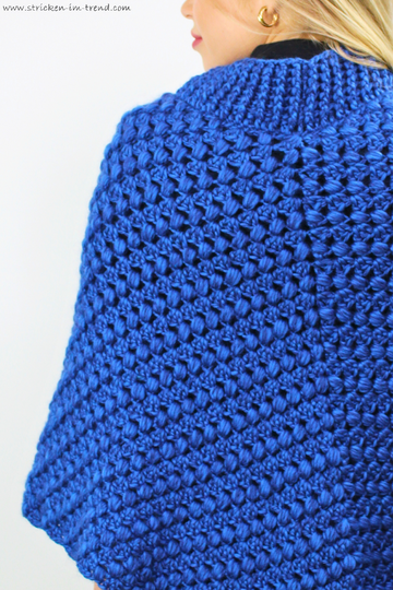 Crochet Pattern for Textured Poncho | Crochet Poncho MerinoSuperKid #7