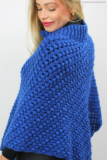 Crochet Pattern for Textured Poncho | Crochet Poncho MerinoSuperKid #7