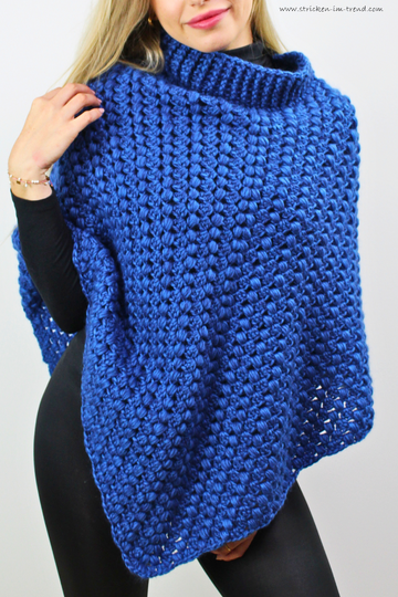 Crochet Pattern for Textured Poncho | Crochet Poncho MerinoSuperKid #7