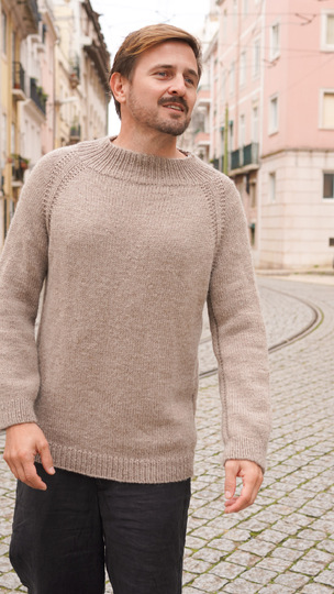 Raglan Pullover stricken für Herren - Unisex Design