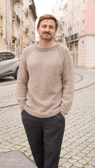 Raglan Pullover stricken für Herren - Unisex Design