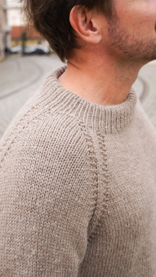 Raglan Pullover stricken für Herren - Unisex Design