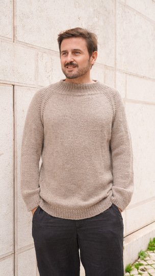 Raglan Pullover stricken für Herren - Unisex Design