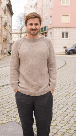 Raglan Pullover stricken für Herren - Unisex Design