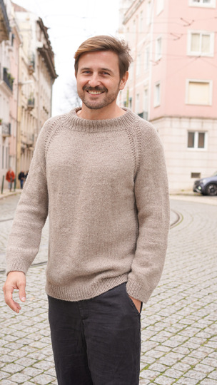 Raglan Pullover stricken für Herren - Unisex Design