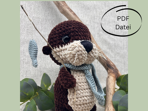 Häkelanleitung Otter Charlie, PDF zum Download