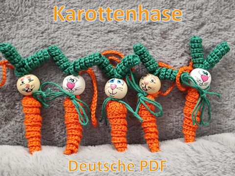 Häkelanleitung: Karottenhase