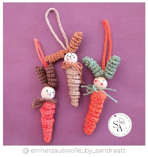 Häkelanleitung: Karottenhase