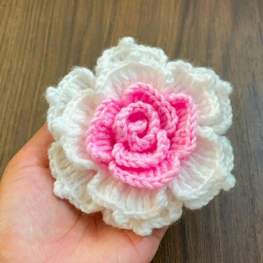 3D Multilayer Crochet Flower (Rose) – PDF Pattern Tutorial