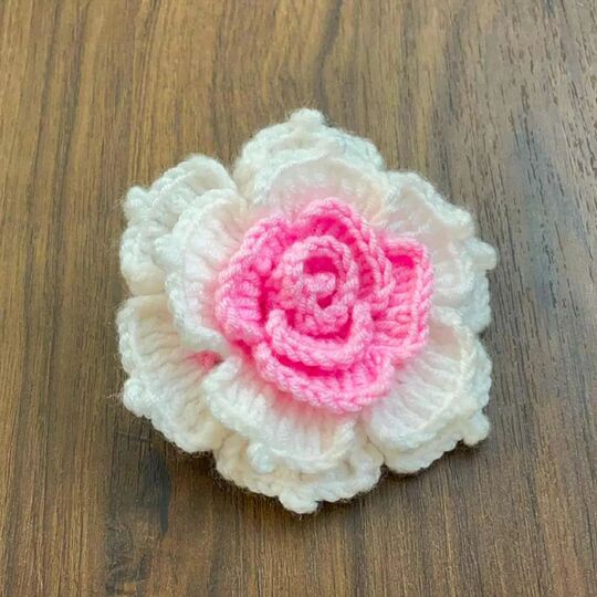 3D Multilayer Crochet Flower (Rose) – PDF Pattern Tutorial