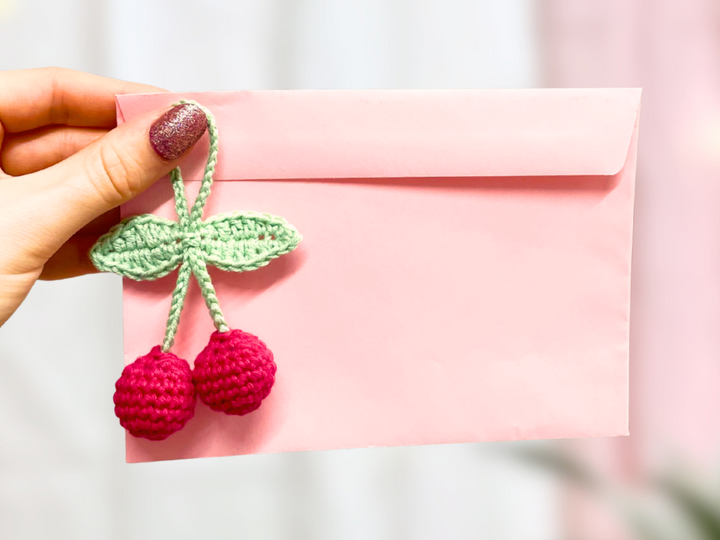 Häkelanleitung Kirschen Anhänger