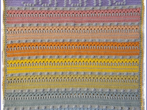 Häkel Anleitung Decke häkeln - personalisiert Namen Datum - von XS - XXL