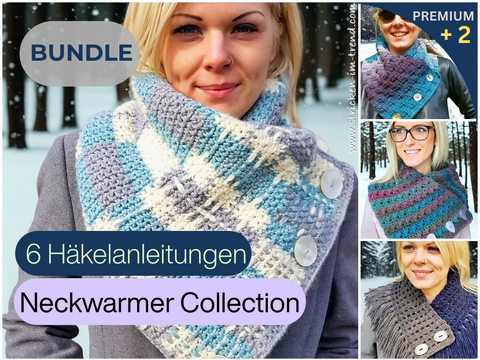 Crochet Pattern Bundle for Neckwarmers | Neckwarmer Collection