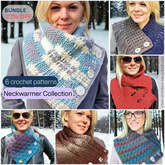 Häkelanleitung Bundle für Schalkragen | Neckwarmer Collection