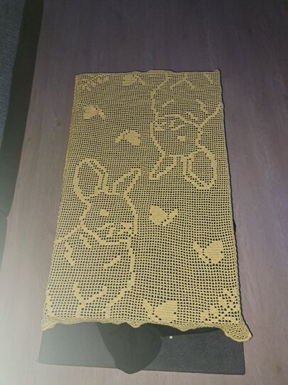 Häkelanleitung Tischdecke Hase