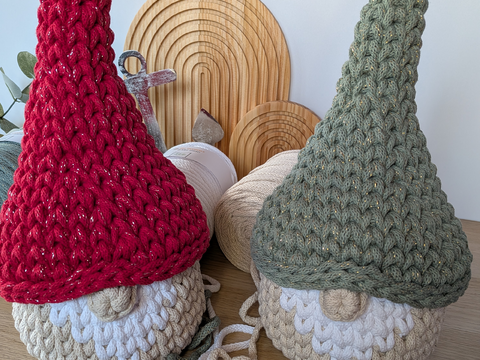 Häkelanleitung Wichtelkorb, Aufbewahrungskorb mit Deckel/Hut im Strickstich