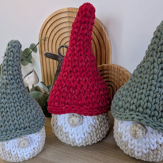 Häkelanleitung Wichtelkorb, Aufbewahrungskorb mit Deckel/Hut im Strickstich