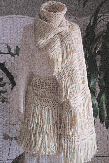 Häkel Anleitung 2 Wollschals / Kuschel Wollschaf