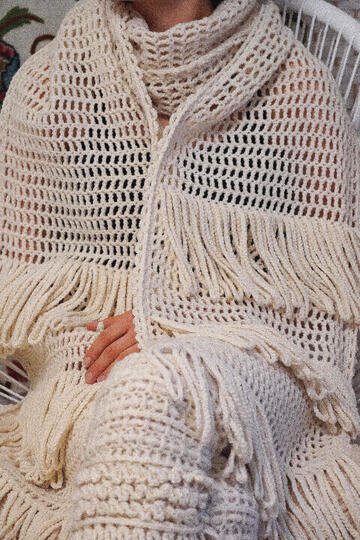 Häkel Anleitung 2 Wollschals / Kuschel Wollschaf