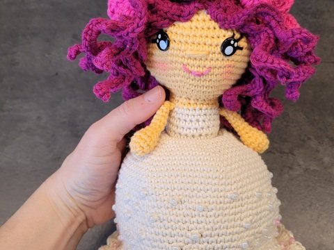Häkel - Anleitung Wendepuppe Amigurumi Braut Brautstrauß