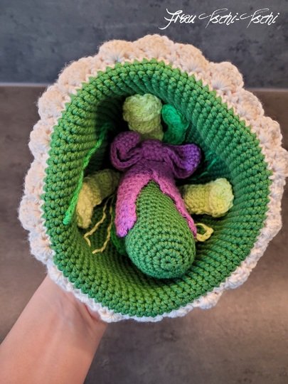 Häkel - Anleitung Wendepuppe Amigurumi Braut Brautstrauß
